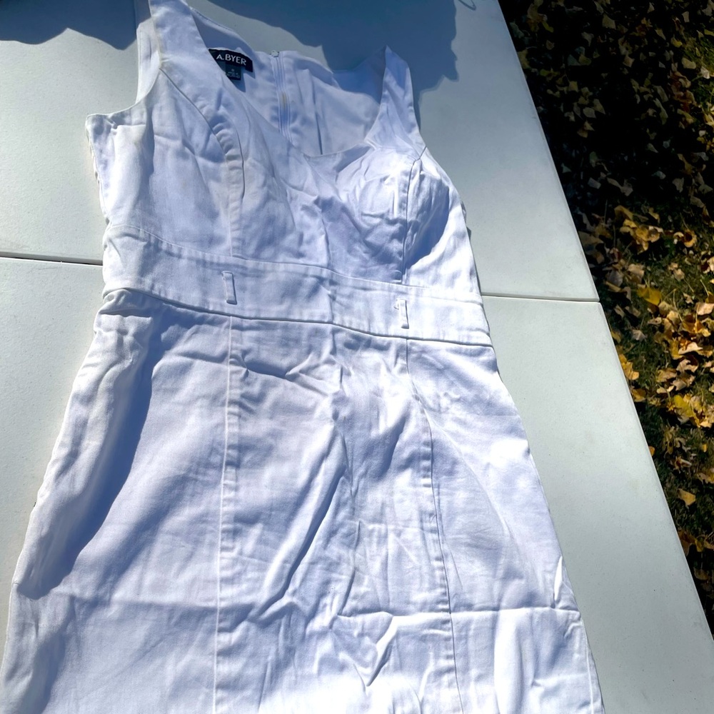 A. Byer white dress. A-Line. Size 11